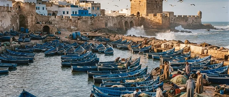 Essaouira harbor and Atlantic coastal medina