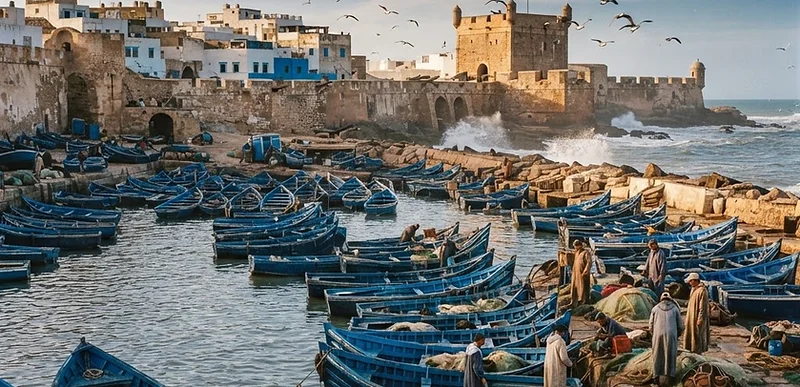 Essaouira harbor and Atlantic coastal medina