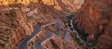 Red-rock scenery of the Dades Valley, Morocco