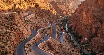 Red-rock scenery of the Dades Valley, Morocco