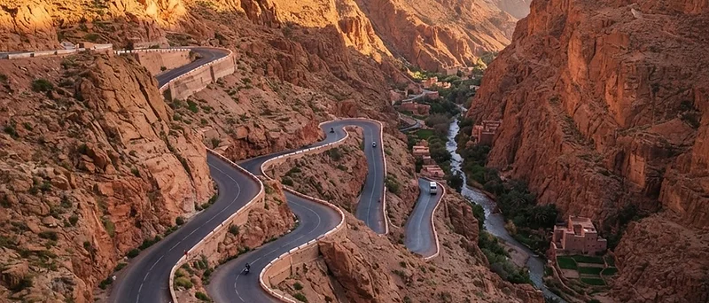 Red-rock scenery of the Dades Valley, Morocco