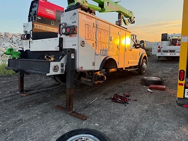 Our fully-equipped service truck, ready to roll
