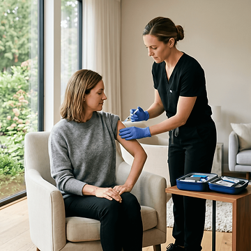 A quick, comfortable wellness injection in your own home
