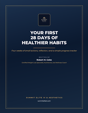 Your First 28 Days of Healthier Habits — free eBook cover