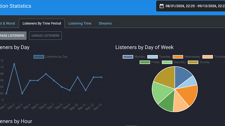 Audience analytics screenshot