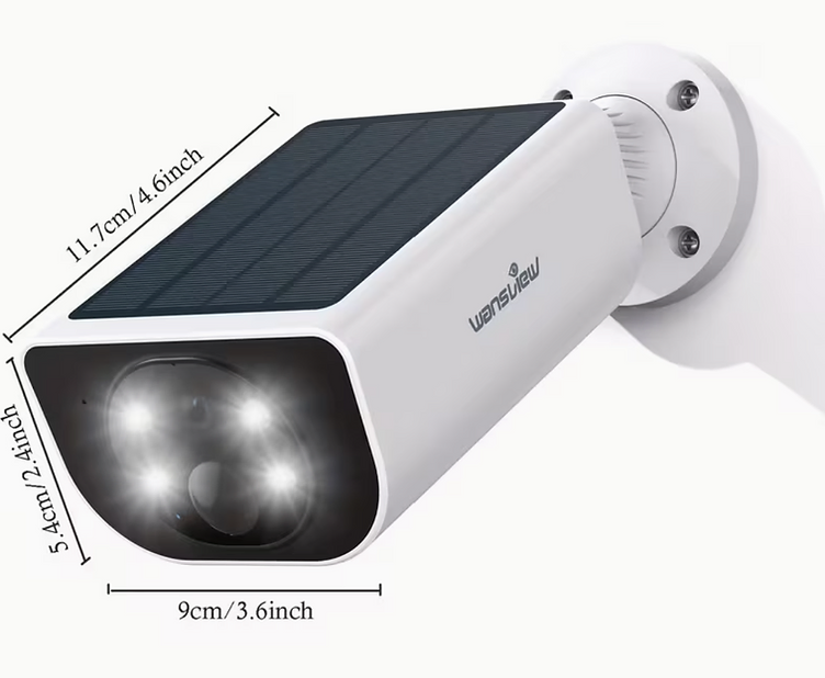 Wansview Solar Security Camera dimensions