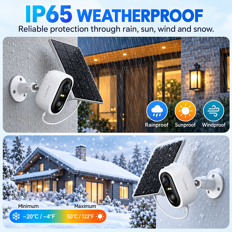 Laxihub IP65 weatherproof security camera