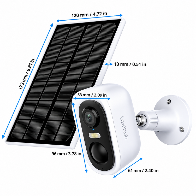 Laxihub 3MP camera dimensions