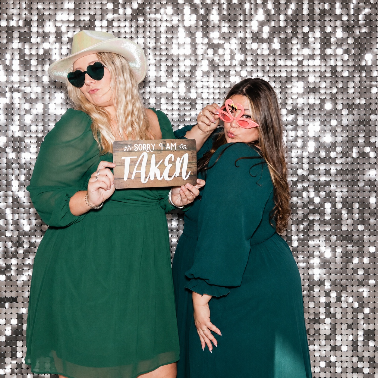 Silver Sequin photo booth backdrop