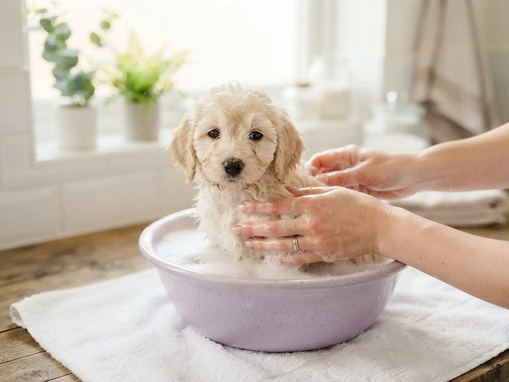 Gentle puppy grooming in Tampa, Florida