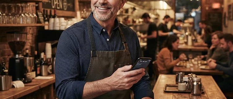 One owner, one phone, one free platform — running a whole restaurant.