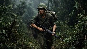 ベトナム戦争で戦死したアメリカの若き兵士、Robert Worrellの歴史的な肖像イラスト