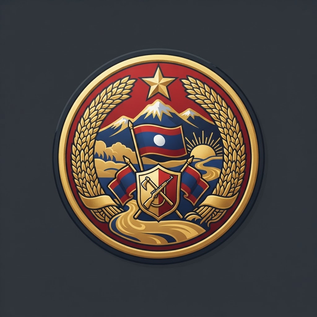 Distinctive unit insignia of Pathet Lao forces