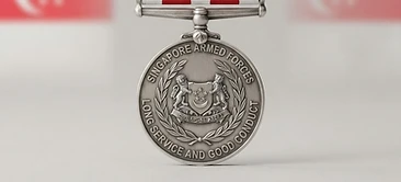 Singapore Armed Forces Long Service and Good Conduct (10 Years) Medal, Service medal, Singapore medal