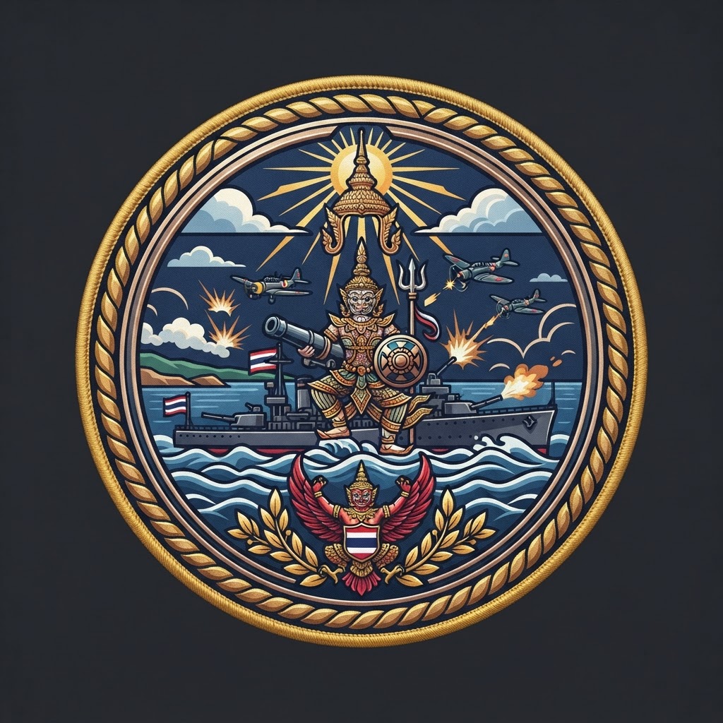 Distinctive unit insignia of HTMS Thonburi