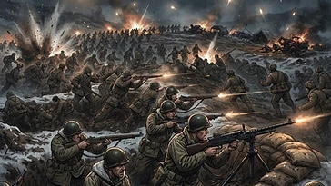 Historical illustration of How Did Allied Troops Hold the Line at Chipyong-ni (1951) — korean war