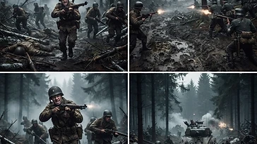 ヒュルトゲンの森の戦い（1944年）の歴史的描写