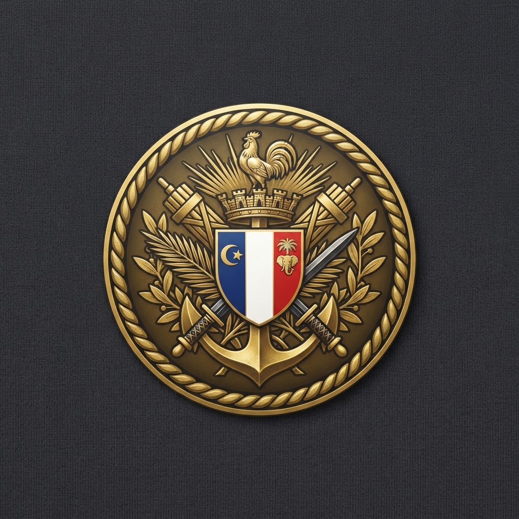 Distinctive unit insignia of French Colonial Army