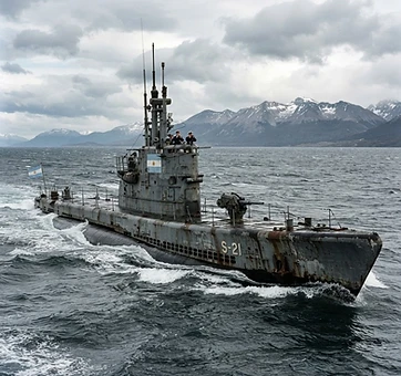 The ARA Santa Fe (S-21) of Argentina