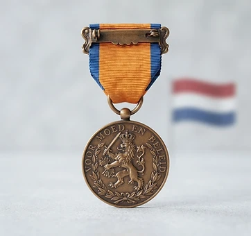Bronze Lion, Valor decoration, Netherlands medal