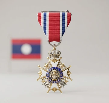 Order of the Crown of Laos, Distinguished service decoration, Laos medal