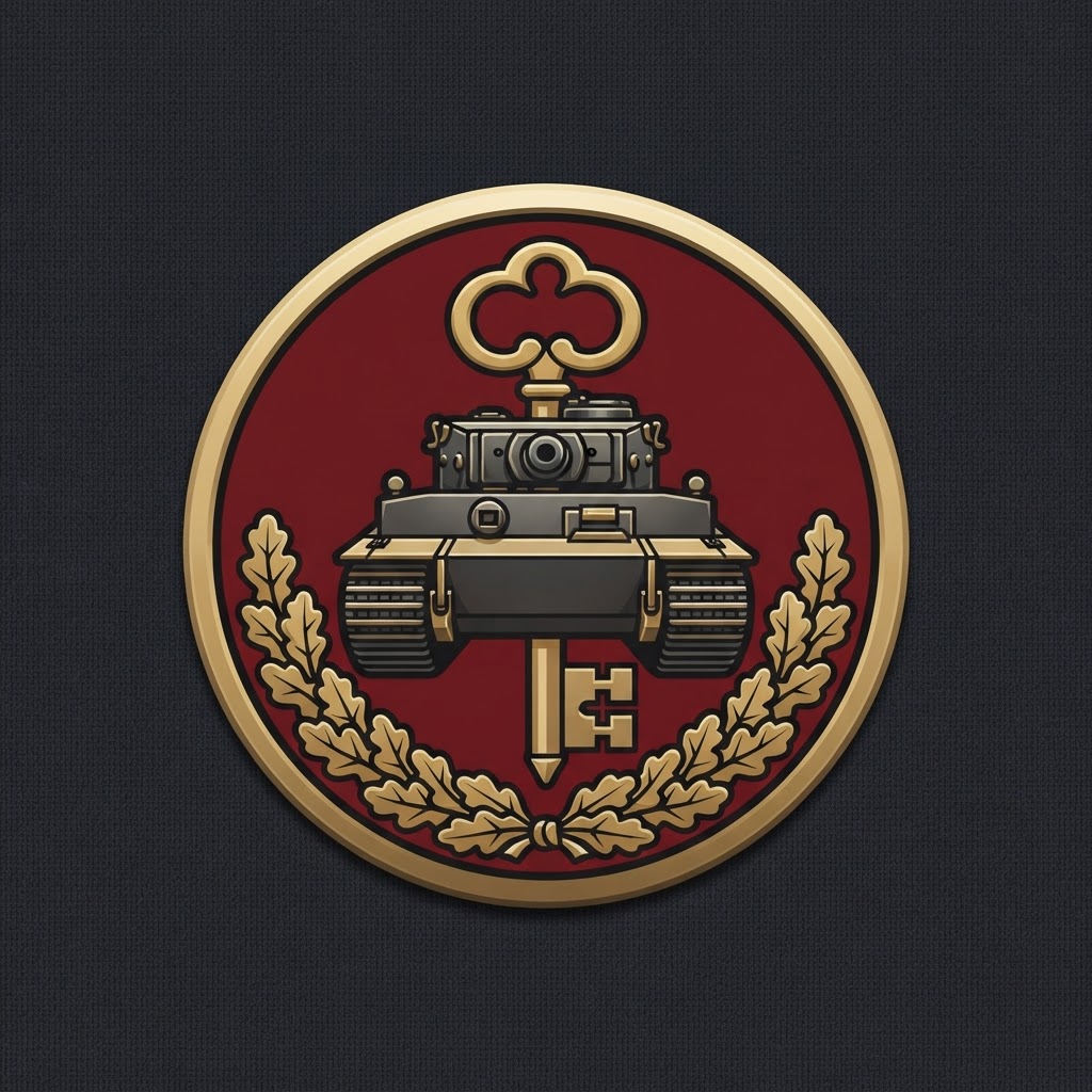 Distinctive unit insignia of German 101st SS Heavy Panzer Battalion