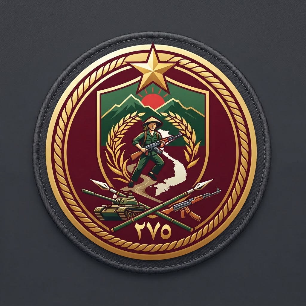 Distinctive unit insignia of Viet Cong 275th Regiment