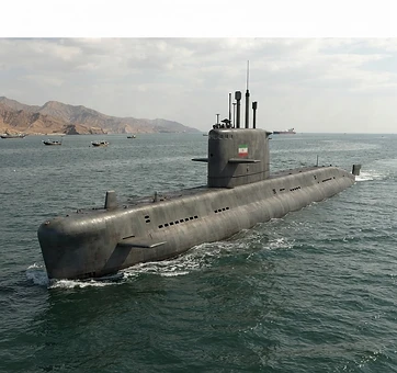 The Fateh-class submarine of Iran