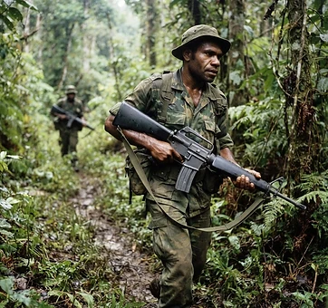 The M16A1 Rifle of Papua New Guinea