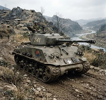 The M4A3E8 Sherman of South Korea