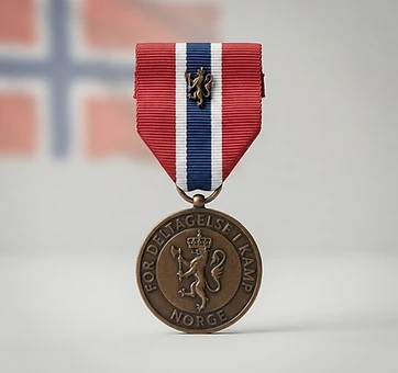 War Medal, Valor decoration, Norway medal
