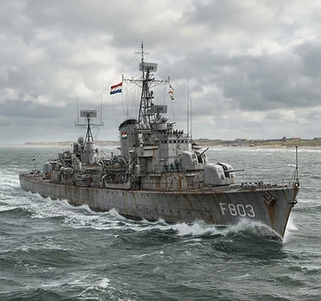 The HNLMS Evertsen of Netherlands