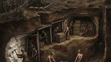 Historical illustration of How Did Soldiers Secretly Dig Beneath the Enemy at Messines (1917) — ww1