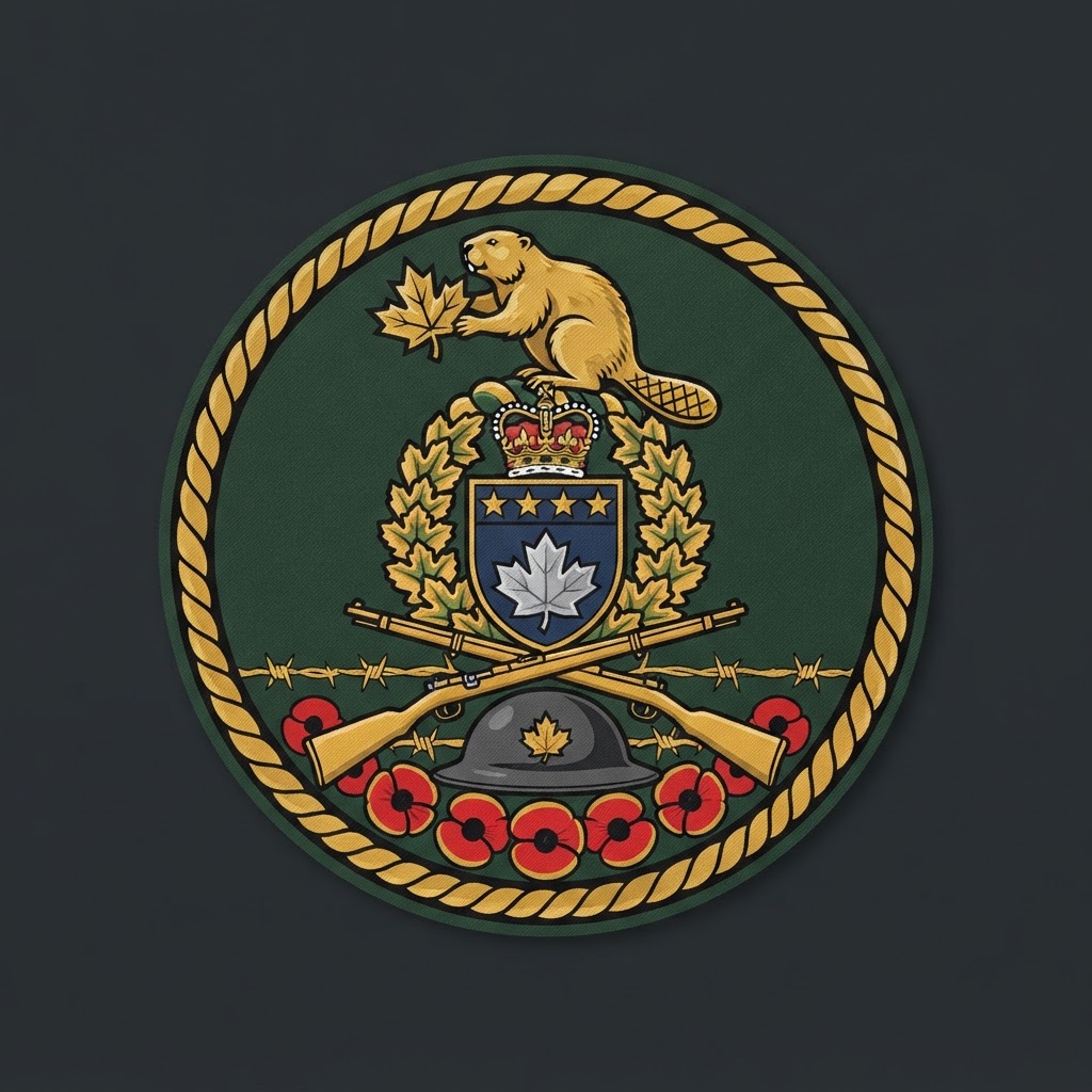 Distinctive unit insignia of 4th Canadian Division