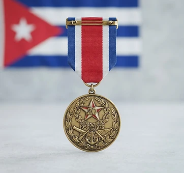 Commemorative Medal 20th Anniversary of the Revolutionary Armed Forces, Service medal, Cuba medal