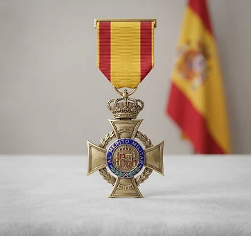 Long Military Service Cross, Service medal, Spain medal