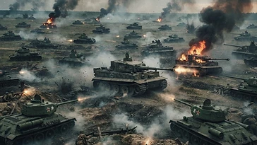 Historical illustration of How Did the Tiger Tank Battle Shape Modern Warfare (1943) — ww2