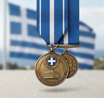 Commemorative Medal for Peacekeeping Missions, Service medal, Greece medal