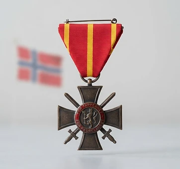 War Cross with Sword, Valor decoration, Norway medal