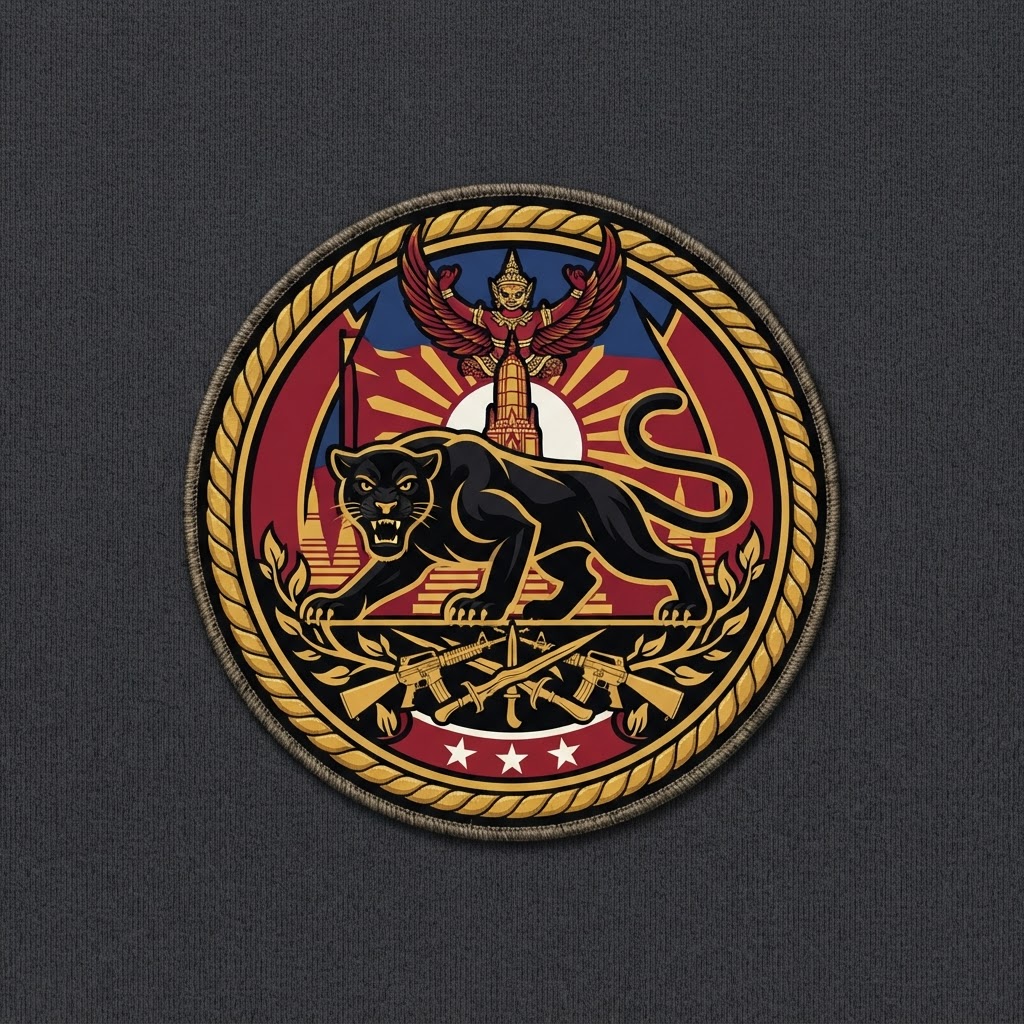 Distinctive unit insignia of Royal Thai Army Volunteer Force (Black Panthers)