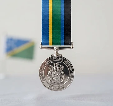Solomon Islands Police Bravery Medal, Valor decoration, Solomon Islands medal