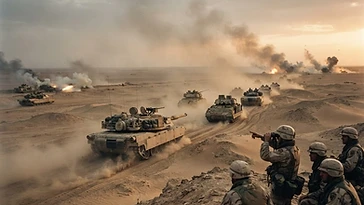 Historical illustration of What Was the Famous Left Hook Maneuver in the Gulf War (1991) — gulf