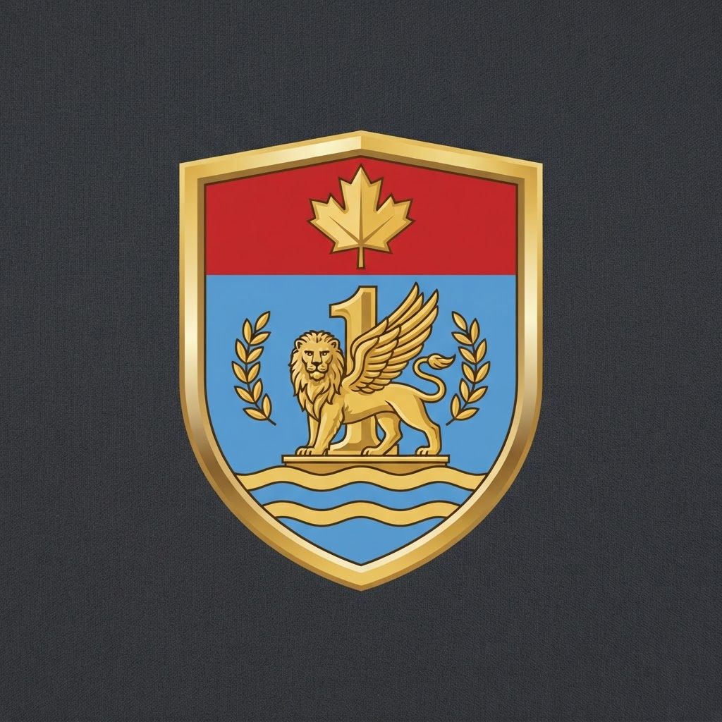 Distinctive unit insignia of 1st Canadian Division