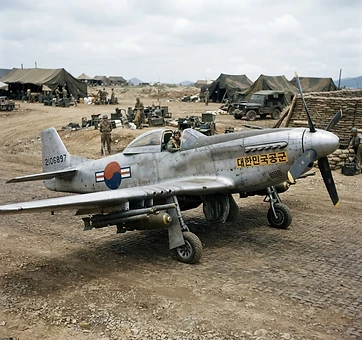 The North American F-51D Mustang of South Korea