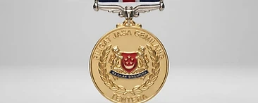 Pingat Jasa Gemilang (Tentera), Distinguished service decoration, Singapore medal