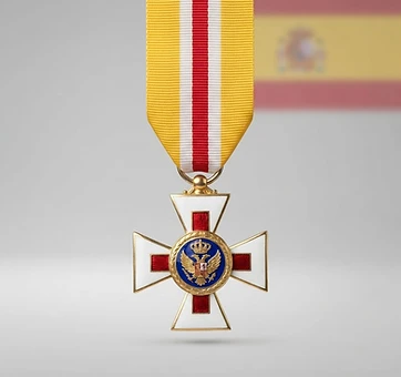 Cross of Aeronautical Merit with Red Decoration, Valor decoration, Spain medal