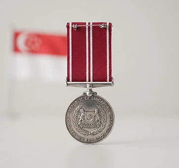 Singapore Armed Forces Long Service and Good Conduct (20 Years) Medal, Service medal, Singapore medal