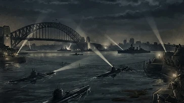 Historical illustration of How Did Japan Attack Sydney Harbour in World War II (1942) — ww2