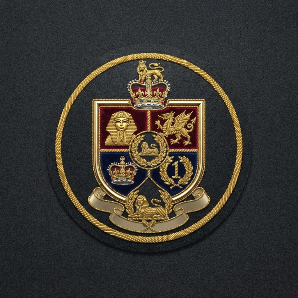 Distinctive unit insignia of 1st Battalion, Gloucestershire Regiment (British Army)