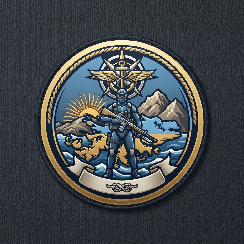 Distinctive unit insignia of Agrupación de Comandos Anfibios